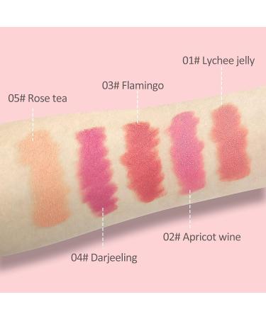 Erinde Cream Blush Stick - Matte & Dewy Finish for Cheeks | Long-Wearing & Lightweight Multi-Stick | Easy-to-Use On-the-Go | With Brush - 02 - Buy Online on GoSupps.com
