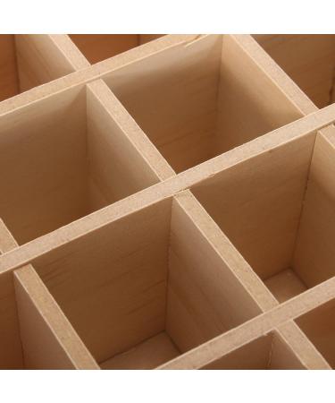 Wooden Essential Oil Storage Container Box - 74 Compartment Organizer for 5ml/15ml Bottles - Perfect for Aromatic Oils and Nail Polish - International Shipping Available - Buy Online on GoSupps.com