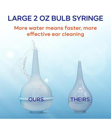 WaxBgone Earwax Removal Kit - Safe & Effective Ear Cleaning for Adults & Kids - Includes Drops, 2-oz Bulb Syringe - Gentle Foaming Action - 0.5 Oz - Buy Online on GoSupps.com