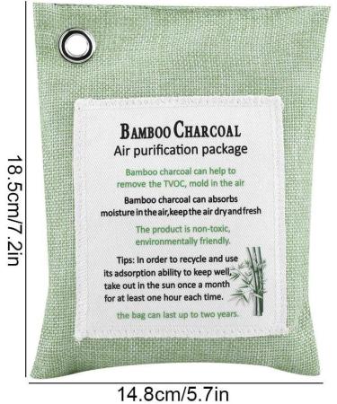Air Purifying Bag - Activated Carbon Bamboo Odor Eliminator for Home & Car | Eco-Friendly Deodorizer - Buy Online on GoSupps.com
