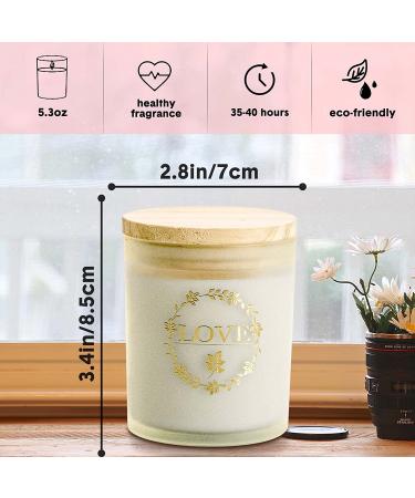 Rose Scented Soy Wax Candle Set for Women - Aromatherapy Gift for Stress Relief & Relaxation - 2 Pack 6oz, 40 Hour Burn Time - Ideal for Home, Bath, Yoga & Birthday - Buy Online on GoSupps.com