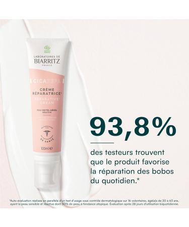  Laboratoire de Biarritz Laboratoires de Biarritz - CICA REPA Repair Cream - Certified Organic - Irritated or Reactive Skin - Face and Body - Babies Children & Adults - 100 ml - Made in France - Buy Online on GoSupps.com