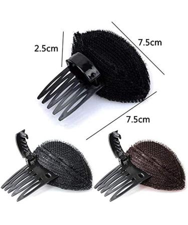 Perfect Puff Hair Pillow - Invisible Hair Clip & Fluffy Princess Hairpin for Volume | 2-Pack Brown - Buy Online on GoSupps.com
