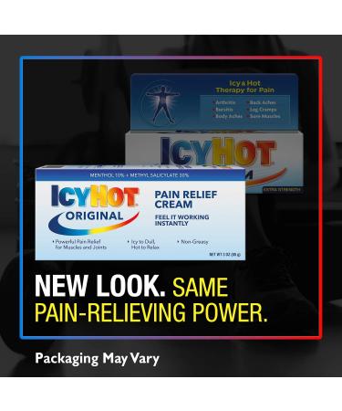 Icy Hot Extra Strength Pain Relief Cream - 3oz | Fast-Acting Relief for Muscle & Joint Pain | International Shipping Available - Buy Online on GoSupps.com