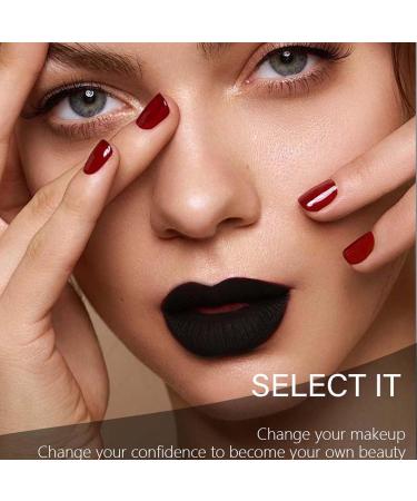  G n rique Black Lipstick Long-Lasting Matte Lipstick Colorful and Waterproof Lip Gloss for Women Ideal for Parties Masquerades Cosplay Retro Makeup (Pearly) - Buy Online on GoSupps.com