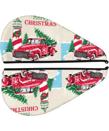 Merry Christmas Microfiber Hair Towel - Soft Super Absorbent Hair Wrap for Women | Quick Dry Coral Velvet Cap for Long Curly & Thick Hair - Buy Online on GoSupps.com