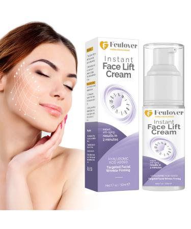 Feulover Instant Face Lift Cream-Temporary Face Lifting and Tightenin-Firm Loose Sagging Skin-Smooth Fine Lines and Wrinkles 1.70 Ounce (Pack of 1)
