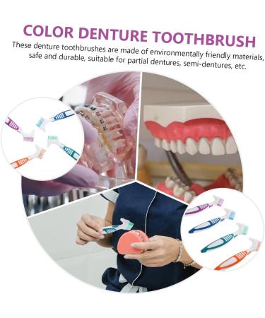 Minkissy 16 STK Toothbrush Set - Professional Denture & Prosthesis Cleaner with Nylon Bristles for Home Cleaning Tools - Buy Online on GoSupps.com