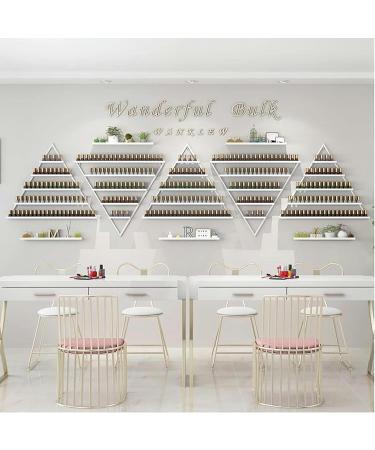 Pr sentoir Mural pour Vernis Ongles Support Triangulaire pour Bouteilles de Parfum pour Salon de Coiffure Magasin de d tail tag re Flottante (10) Blanc Ten - Buy Online on GoSupps.com