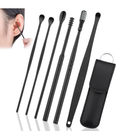 Ear Cleaning Kit Ear Wax Cleaner 6PCS Earwax Removal Kit with Storage Sleeve Painless Ear Picks Easy to Use Stainless Steel Ear Cleansing Tool Set for Relaxing Massaging Ears - Buy Online on GoSupps.com