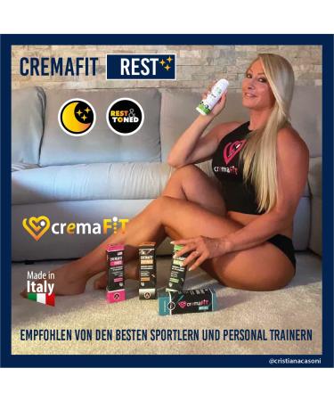 CREMAFIT REST Anti-Cellulite Night Cream - Intensive Treatment for Thighs Buttocks Stomach Hips & Arms | Made in Italy | 150ml - Buy Online on GoSupps.com