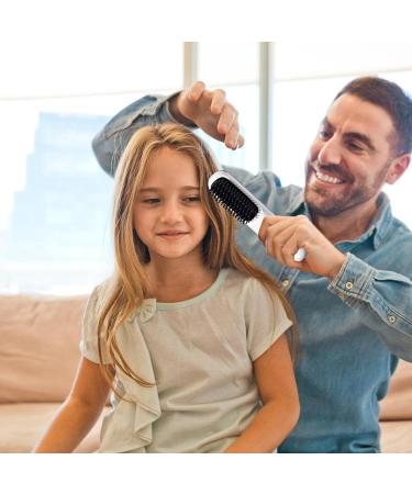 Cordless Hair Straightener Brush | USB Charging Hot Comb with LCD Display | 3 Heat Levels Fast Heat-Up | Portable Ion Styling Tool for Women - White - Buy Online on GoSupps.com