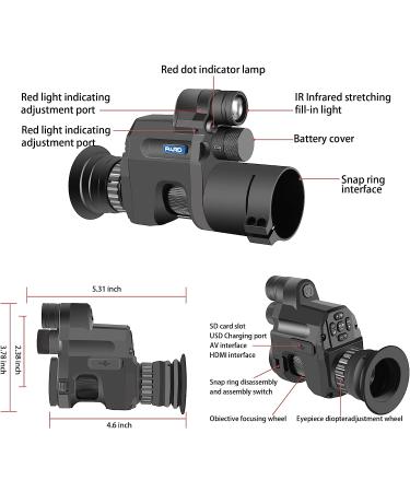 PARD NV007V Night Vision Scope Camcorder - 1080p HD WiFi Camera with 32G SD Card for Hunting and Observation - Buy Online on GoSupps.com