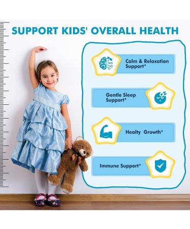 Kids Sleep Gummies Magnesium Glycinate 100/200 mg for Natural Sleep Relaxation and Calm Support Melatonin Free Sleep Aid Kid Melatonin Alternative for Restful Sleep Sugar Free Mixed Berry 120 Ct - Buy Online on GoSupps.com