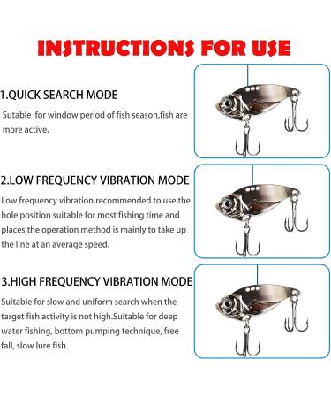 5PCS Fishing Spoon Lures Metal Spinner Blade Hard VIB Swimbaits Vibrating Jigging Sinking Lure - Sharp Treble Hooks - Bass, Walleye, Trout - 0.25oz to 0.71oz 0.54oz (15g) - Buy Online on GoSupps.com