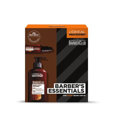 L'Oreal Men Expert - Barber's Essentials Grooming Duo Gift Set Beard Oil & Beard Wash Gift Set for Men