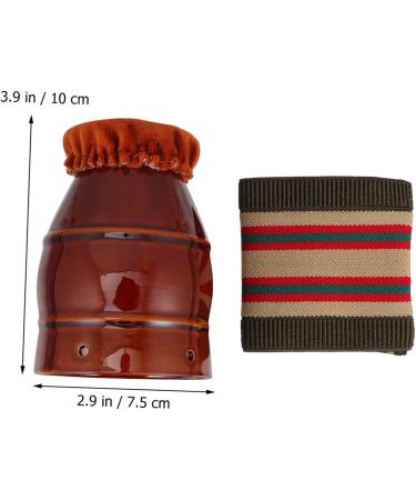 Hapinary Home Tools Set - Moxibuscy Ceramic Moxibustion Tool | Universal Double-Layer Moxa-Dosis & Cupping Multitool | 10x7.5cm Light Brown - International Shipping Available - Buy Online on GoSupps.com