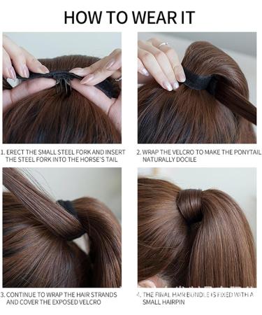 Traziewell Pony Tail Hair Piece Straight Hair Extension Long Straight Ponytail Extensions Wrap Around Pony Tail High Temperature Synthetic Hairpieces for Women Ladies 0606 FH000606 L - Buy Online on GoSupps.com