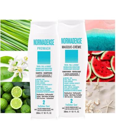 NORMADENSE 2 Biotin Conditioner for Thin Looking Hair Visibly Lacking Density Vegan conditioner for Dry Fine Frail Thin Looking Hair Sulfate Free conditioner. Masque-Creme Salon Hair Care - Buy Online on GoSupps.com