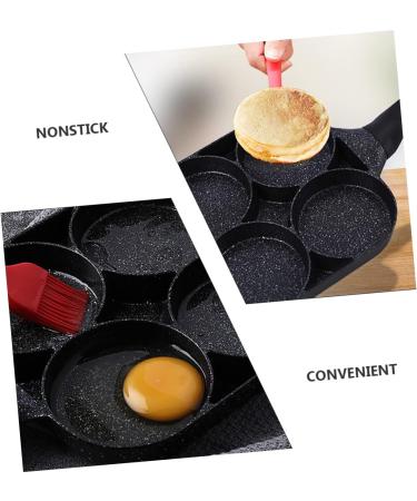 Zerodeko 3 Pcs Frying Pan Omelet Pans Egg Skillet Barbeque Grill Accessories Four- Hole Egg Pan Non Stick Fry Pan Egg Cooking Pot BBQ Accessories for Grill Aluminum Alloy Mini Supplies 38X21X2CMx3pcs Blackx3pcs - Buy Online on GoSupps.com