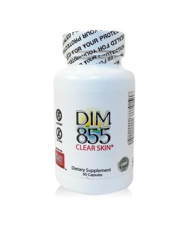 DIM Supplement - DIM 855 - Diindolylmethane 30-Day Supply of DIM for Estrogen Balance Hormone Menopause Relief Acne Treatment PCOS Bodybuilding (Single Bottle) 1