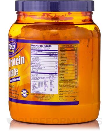 Soy Protein Isolate Powder 1.2 lbs (544g) - High-Quality Plant-Based Protein Supplement - Buy Online on GoSupps.com