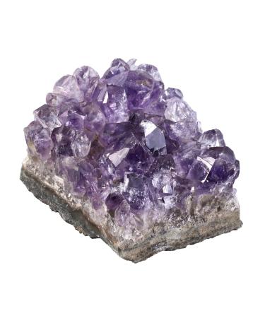 Nupuyai Natural Amethyst Druse Rough Stone Irregular Crystal Cluster Druse Piece Reiki Healing Stone Decoration Amethyst L