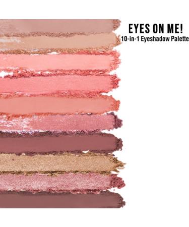 Buy Cosmetics Eyes On Me 10-in-1 Eyeshadow Palette - Beachside Peach | Intense Pigment Long-Lasting Easy Blend - International Shipping Available - Buy Online on GoSupps.com