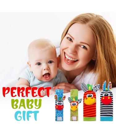 Yorgewd 4 Pack Baby Rattling Toys Soft Plush Development Gifts for Newborn Girls & Boys | International Shipping - Buy Online on GoSupps.com
