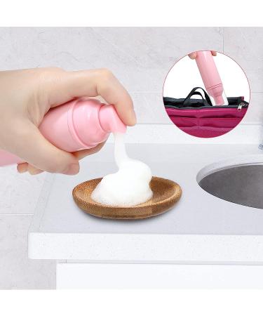 35 pcs 2oz Foam Soap Dispensers - Mini Plastic Travel Bottles with Pump for Hand Sanitizer, Shampoo, Castile Liquid - Pink - Buy Online on GoSupps.com