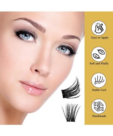 CTS 12 pcs Super Thin Band Reusable Eyelash Extension Clusters - C Curl Natural Wispy 12-14 mm Mix Pack - Easy to Apply at Home - Buy Online on GoSupps.com