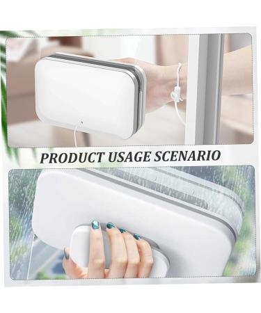Squeegees Magnetic Window Cleaner Double Sided Magnetic Windshield Cleaner with Scraper Magnetic Glass Cleaner with Handle & Safe Rope for High-Rise Cleaning Windows Thickness 0.1"- 0.3 - Buy Online on GoSupps.com