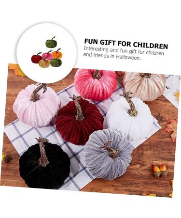 Alipis 6pcs Golden Velvet Pumpkin White Outfit House Ornaments Halloween Party Ornament Pink Outfit Pumpkins Fall Decor Realistic Pumpkins Fake Vegetables Ornament Household Supplies Foam - Buy Online on GoSupps.com