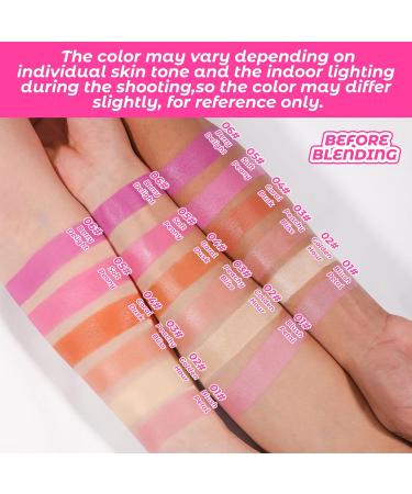 LXZJJM Heart Blush Stick Cream Multi Purpose 3 in 1 Blush Stick for Cheeks Sweet Heart Shaped Design Easy Application Smooth Velvet Finish Blush for Cheeks Eyes Lips (03# Peacchy Bliss 5G) 03# Peacchy Bliss 5 g (Pack of 1) - Buy Online on GoSupps.com