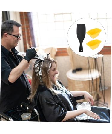 FOMIYES 1 Set Hair Coloring Tools Blending Hair Dyeing Tools Multitools Hair Dye Brush and Bowl Barber Paddle Board Foiling Board for Highlighting Tint Abs Mix Hair Color Board 30X9.7X0.3CM Yellow - Buy Online on GoSupps.com