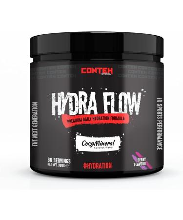 Conteh Sports Hydra Flow Premium Daily Hydration Formula 300g (Mango) - 60 Servings - Buy Online on GoSupps.com
