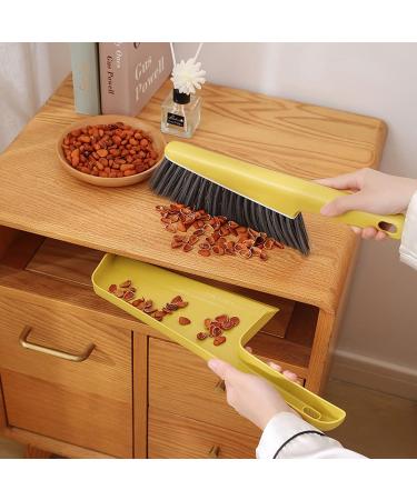 NEDLON Mini Dustpan and Brush Set Portable Cleaning Dust Hand Broom Bench Bricklayers Brushes for Clean Bed Sofa Desktop Drafting(Color:Gray) Grey - Buy Online on GoSupps.com