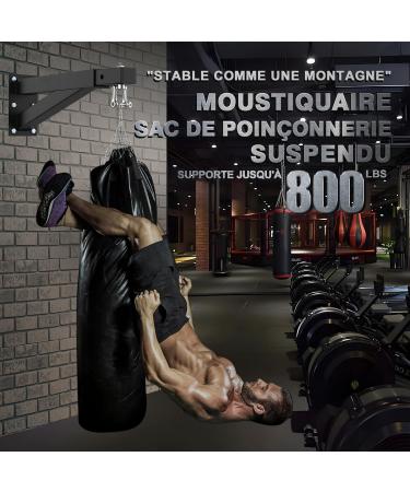 Imaycc BoxSack Heavy Load Punching Bag Stand | Adjustable Wall Bracket for Home & Gym | Supports Up to 400kg for Muay Thai Bags - Buy Online on GoSupps.com