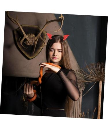 Holibanna 5 Sets Bat Headband Collar Hair Accessories for Prom Bat Wing Hair Bands Black Accessories for Women Halloween Bats Prom Hair Accessories Outfit Headdress Halloween Leather Red - Buy Online on GoSupps.com