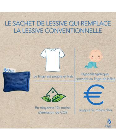 OPS Clean - 350 Washpia Eco Lashing Ball | Wash Without Detergent | Environmentally Friendly Bio Detergent for Allergy Relief - Buy Online on GoSupps.com