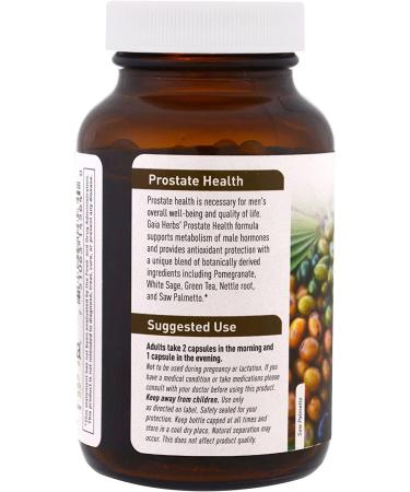 Gaia Herbs Prostate Health - 120 Vegan Liquid Phyto-Caps for Menâ€™s Wellness - Buy Online on GoSupps.com