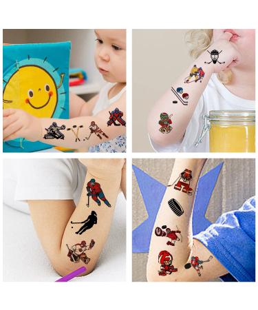 192pcs Ice Hockey Temporary Tattoos - Themed Birthday Party Favors for Kids - Buy Online on GoSupps.com