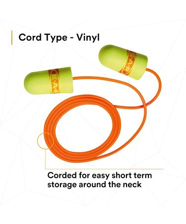 3M Ear Plugs 200/Box - E-A-Rsoft SuperFit 311-1254 Corded Foam Hearing Protection NRR 33 for Drilling Grinding Welding & More | Buy Internationally - Buy Online on GoSupps.com