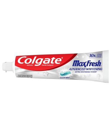 Colgate Max Fresh Toothpaste - Advanced Whitening Clean Mint with Breath Strips 6.3 Oz - Fight Cavities & Freshen Breath - Buy Online on GoSupps.com