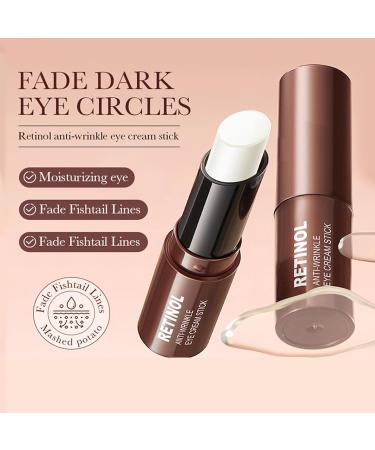 Retinol Eye Cream Stick Anti Aging Retinol Eye Cream for Dark Circle Wrinkles In 3-4 Weeks Under Eye Cream Hydrating Revive Glow Eye Balm Stick for Puffiness and Bags Reduces Fine Lines - Buy Online on GoSupps.com