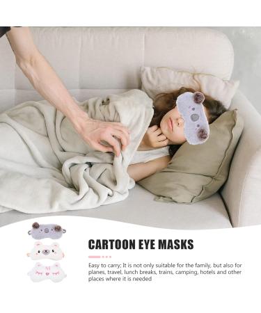 Shop Healeved 3pcs Plush Eye Mask Set for Kids - Satin Sleeping Masks & Cute Animal Designs for Travel & Sleep - Buy Online on GoSupps.com