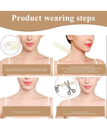 Friendship 48Pack Neck Lifting Tapes Invisible Neck Lifting Patches Stickers Tightening Bands Patches for Skin Care(8pcs elastic neck bands 40pcs replacement tapes) 48Pcs - Buy Online on GoSupps.com