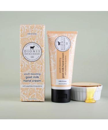 Dionis Milk & Honey Youth Boosting Goat Milk Hand Cream 2oz | Hydrating Anti-Aging Moisturizer for Soft Hands | International Shipping Available - Buy Online on GoSupps.com
