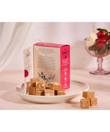 Mr Stanley's Strawberry Fudge - Clotted Cream Fudge with Strawberries & Mallow Swirls 150g - Pack of 1 - Buy Online on GoSupps.com