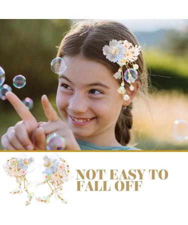 Beavorty 1 Pair Chinese Barrettes Ancient Style Hair Clips Tassel Hairpins Hanfu Hair Accessories Blue - Buy Online on GoSupps.com